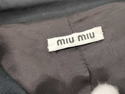 Miu Miu MIU Miu Miu Coat with Ribbon Belt, Size 38