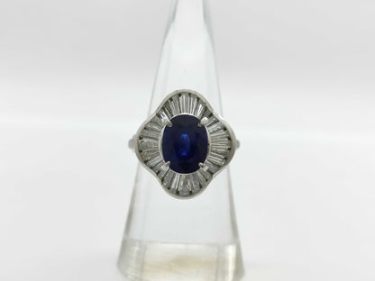 S2.53ct D1.32ct Pt900 11.0g Ring 