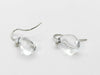 Tiffany & Co. Teardrop Transparent Stone PT950 3.7g Earrings 
