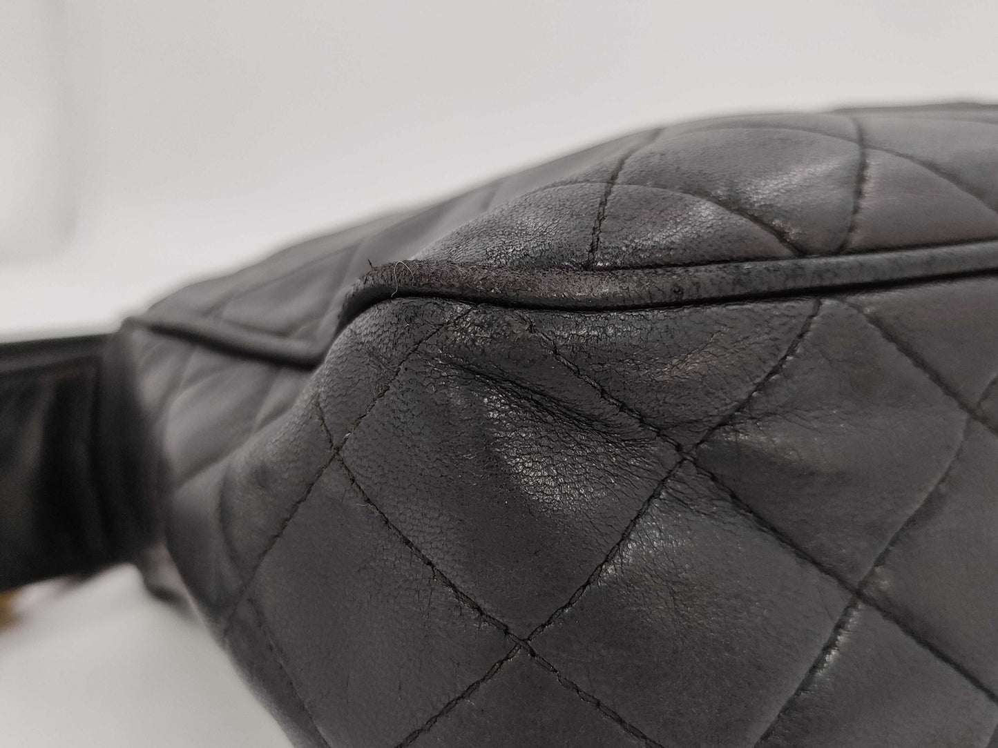 CHANEL Fringe Black Shoulder Bag