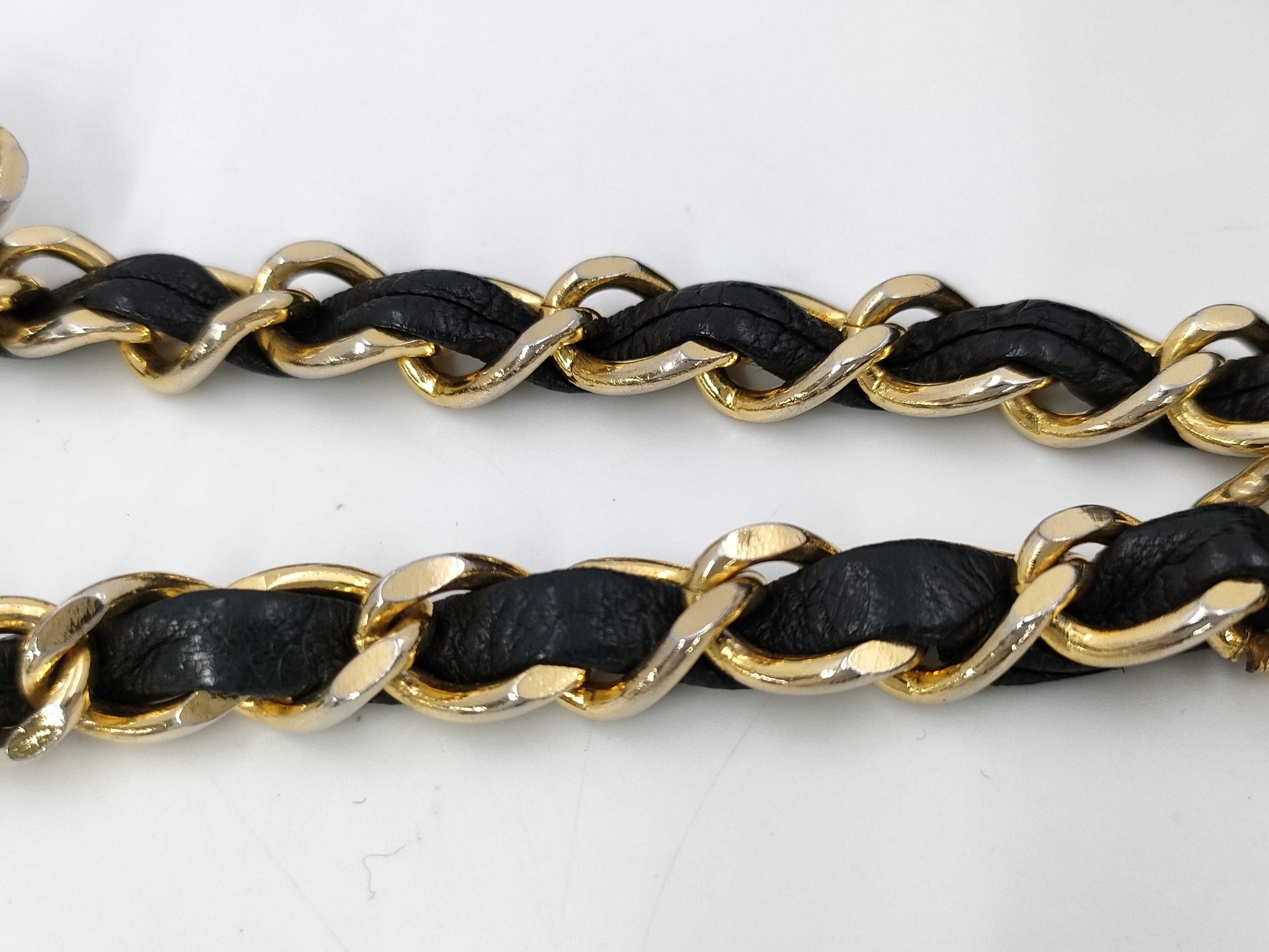 CHANEL Matelasse Double Flap Chain Black Shoulder Bag