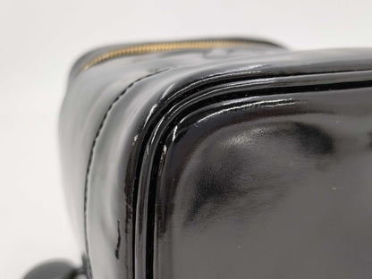 CHANEL Patent Black Vanity Bag