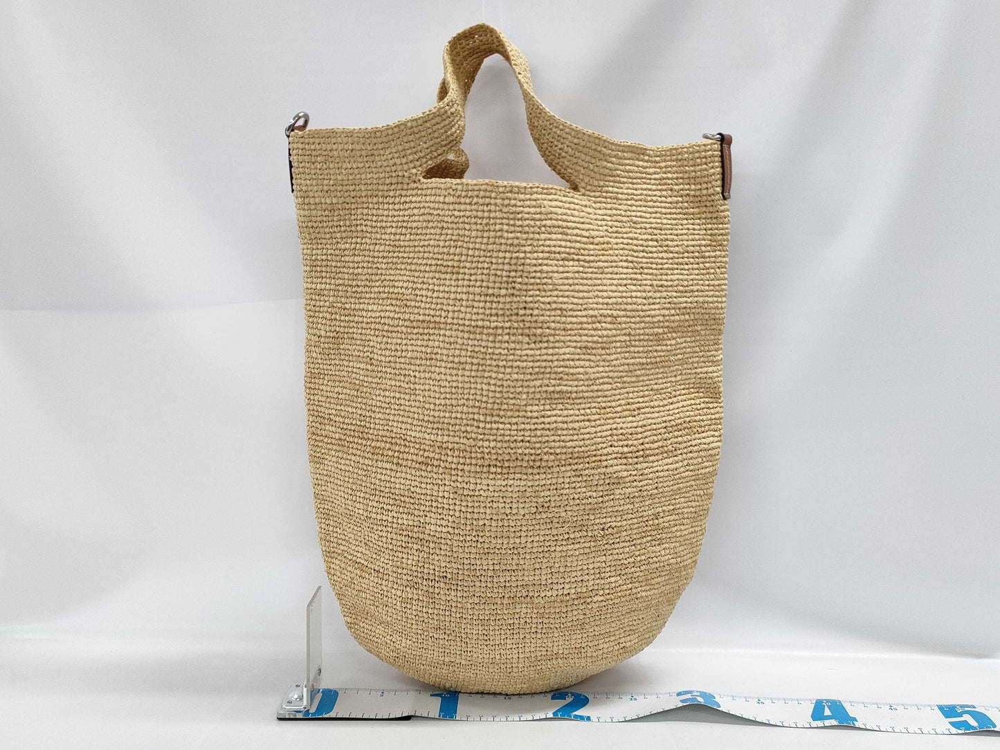 LOEWE Raffia Anagram Tote Bag