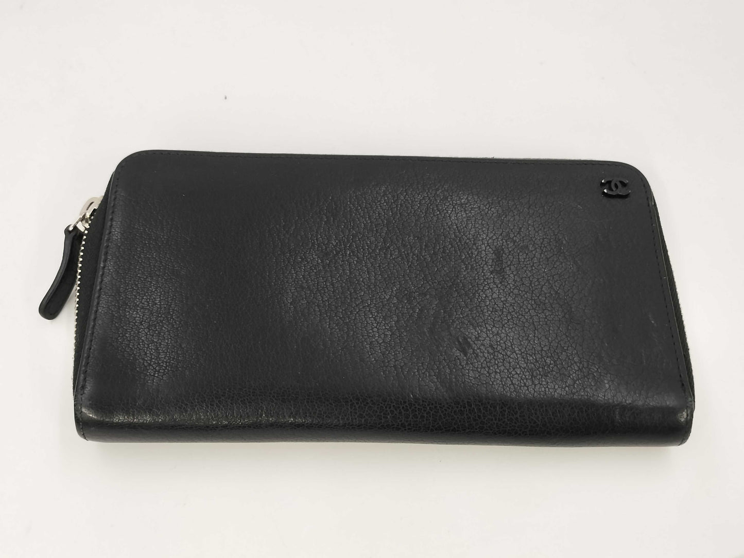 CHANEL CHANEL Coco Mark Round Zip Wallet