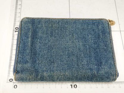 CHANEL CHANEL Coco Mark Denim Wallet