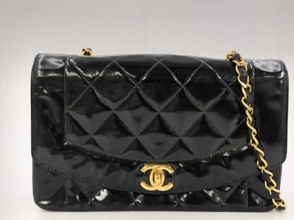 CHANEL CHANEL Diana enamel shoulder bag