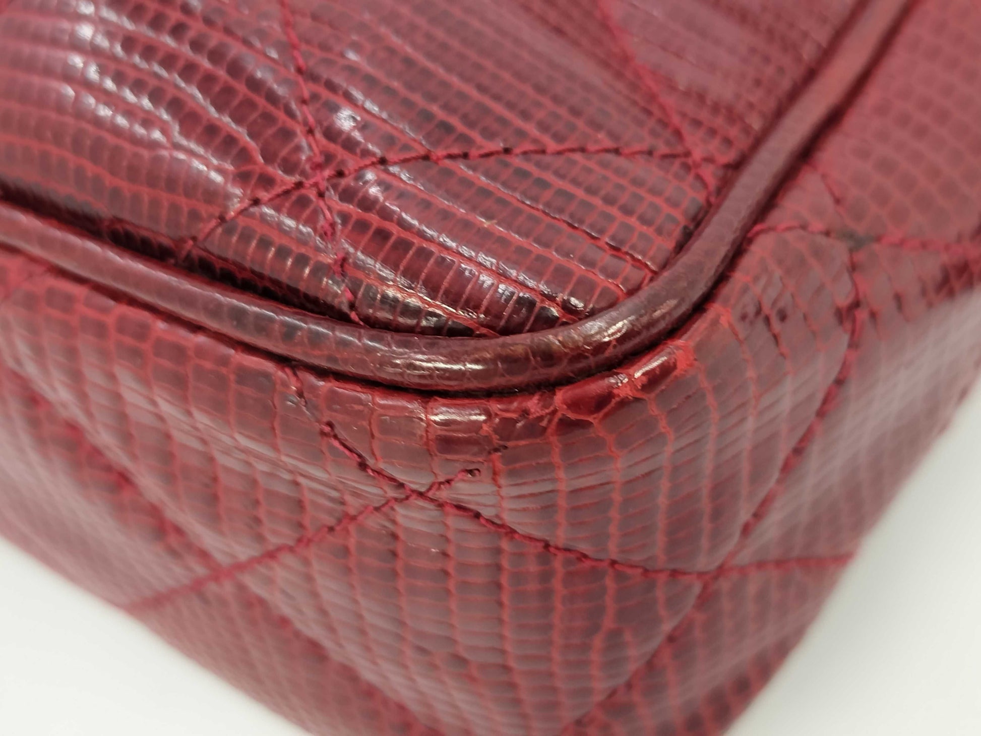 CHANEL CHANEL Lizard Matelasse Shoulder Bag