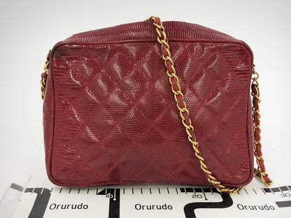 CHANEL CHANEL Lizard Matelasse Shoulder Bag