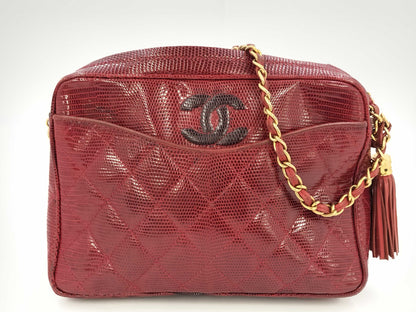 CHANEL CHANEL Lizard Matelasse Shoulder Bag