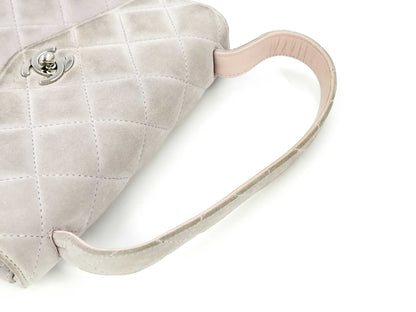 CHANEL CHANEL Suede Matelasse Handbag