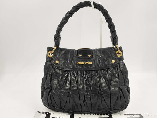 Miu Miu Miu Miu 2-Way Matelasse Shoulder Bag Handbag