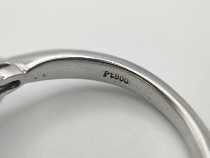 Pearl Diameter Approx. 11.4mm D0.37ct Pt900 8.4g Ring 