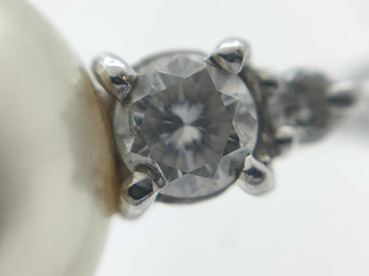 Pearl Diameter Approx. 11.4mm D0.37ct Pt900 8.4g Ring 