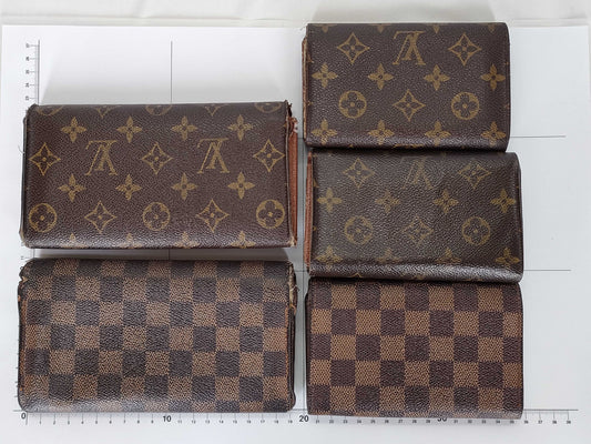 LOUIS VUITTON Monogram Louis Vuitton Wallet Set of 5 Wallets