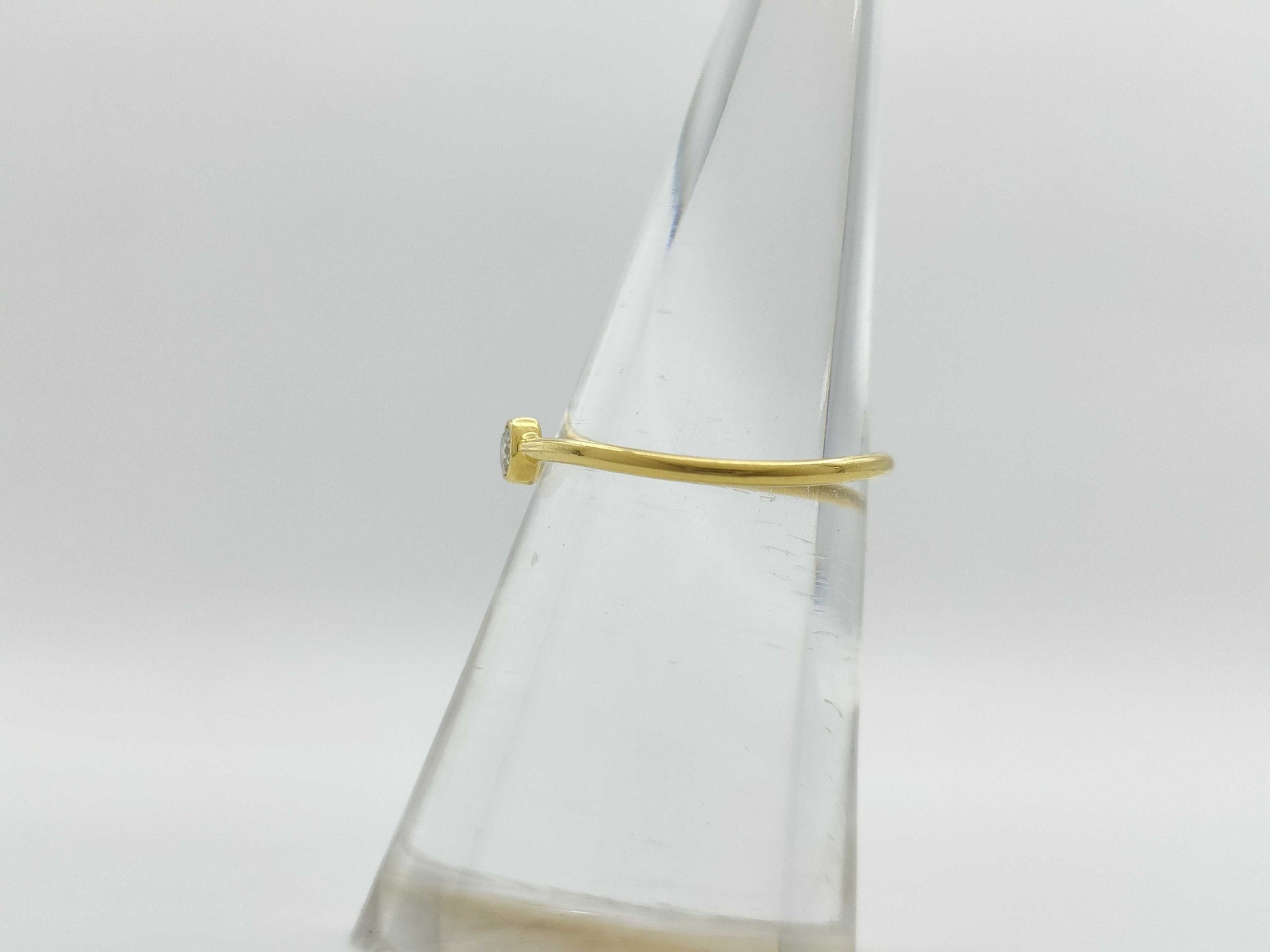 Tiffany & Co. Wave 1PD AU750 1.0g Ring 