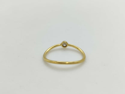 Tiffany & Co. Wave 1PD AU750 1.0g Ring 
