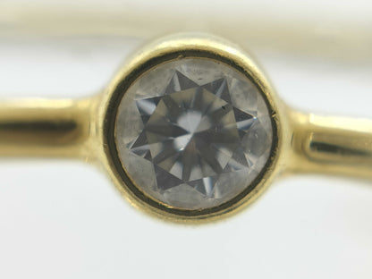 Tiffany & Co. Wave 1PD AU750 1.0g Ring 