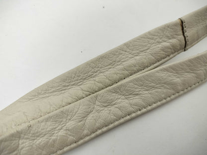 GUCCI Bamboo Leather Double Pocket Shoulder Bag Messenger Bag White 232938 Shoulder Bag