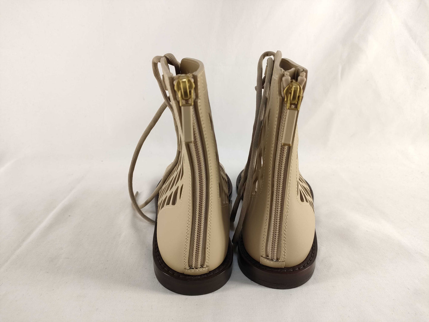 Dior D-Trap Mesh Leather Sandal Boots Lace-Up 35 Other Shoes
