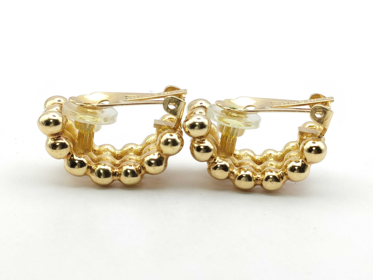 Dior Dior Earrings 19g Hoop Round Dot Christian Dior Earrings