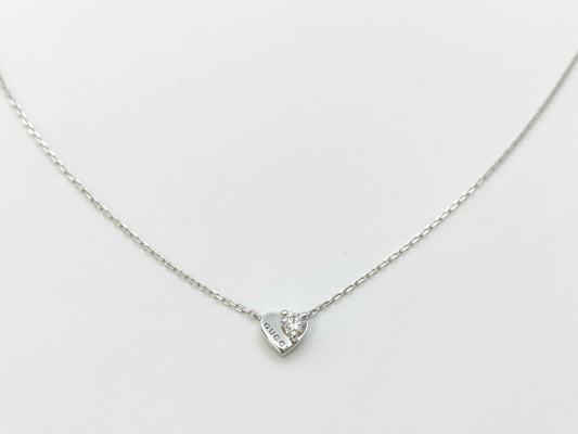 GUCCI Diamond WG AU750 2.0g Necklace 