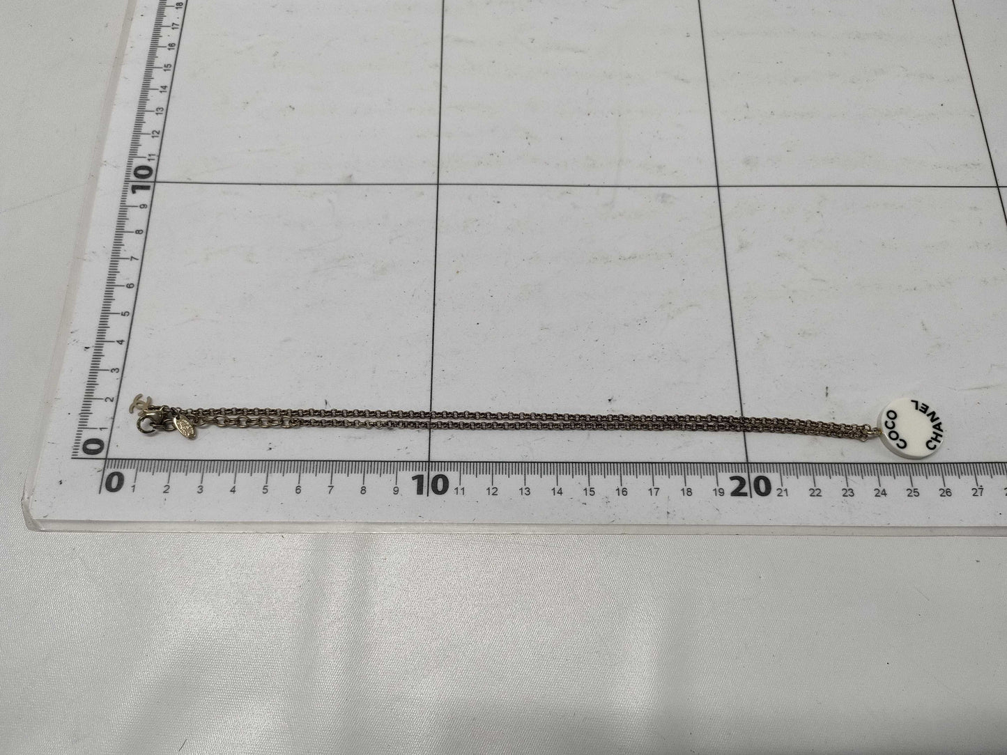 CHANEL CHANEL 07P COCO CHANEL Logo Circle Necklace Necklace