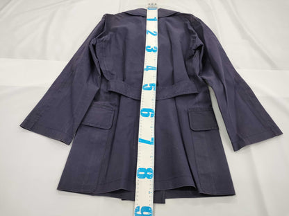 HERMES Mackintosh Coat Navy SM Coat