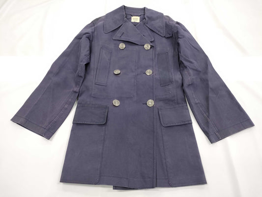 HERMES Mackintosh Coat Navy SM Coat
