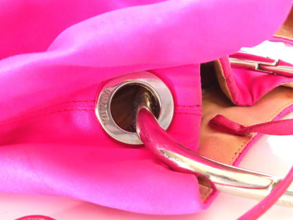 PRADA Nylon Mini Bag Metal Handle Pink Bag
