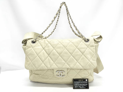 CHANEL Deca Matelasse Shoulder Bag, 13th Series, 40cm Shoulder Bag