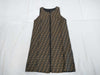 FENDI Zucca print reversible nylon dress in brown and black, size 42