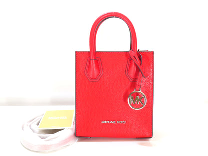 Michael Kors Mercer 2WAY Bag Bright Red Leather Handbag