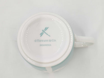 Tiffany&Co. Pair Mug Blue Ribbon Cup