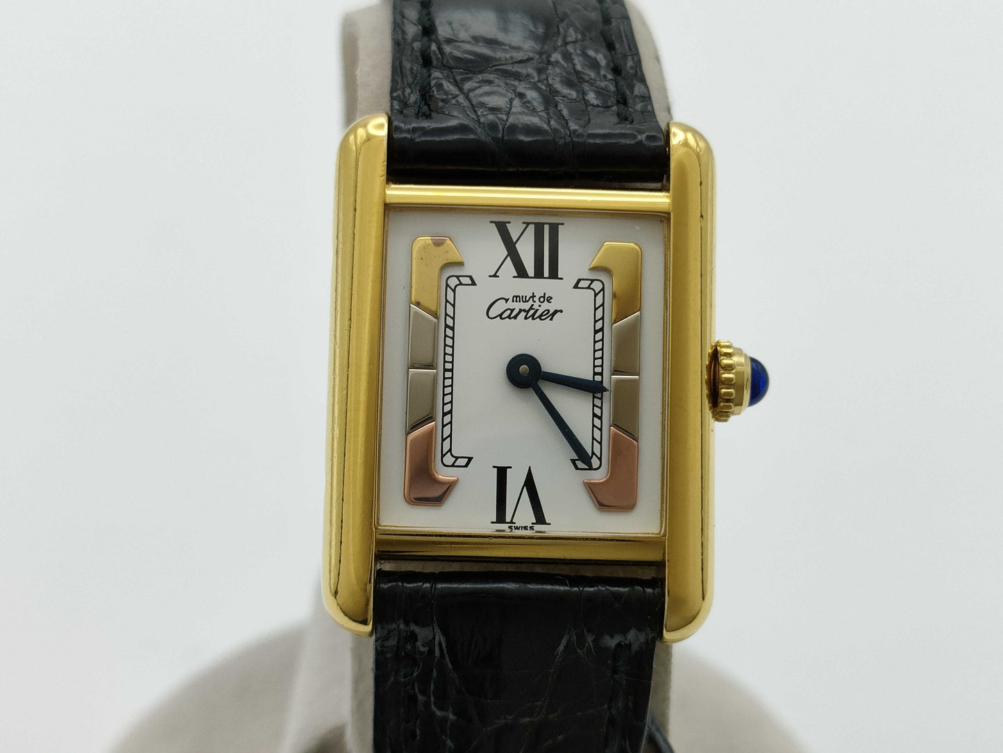 Cartier Must Tank SM 1613 CC208784 Quartz Trinity Dial Women's Watch