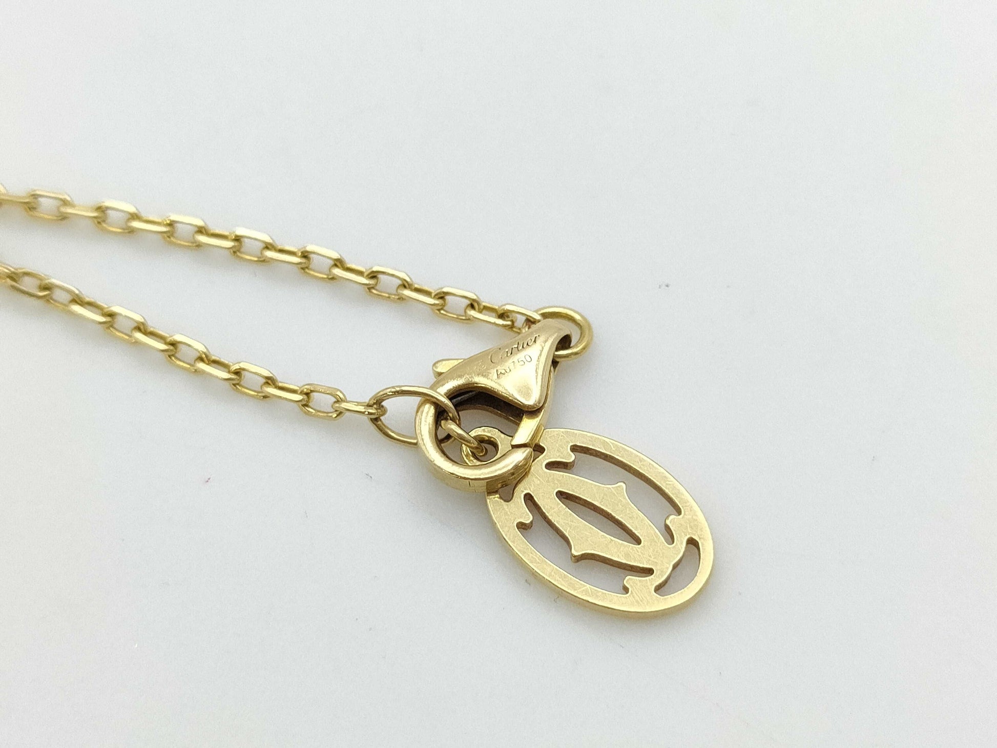 Cartier Dammor Diamant Legger SM YG Au750 2.1g Bracelet Bangle 