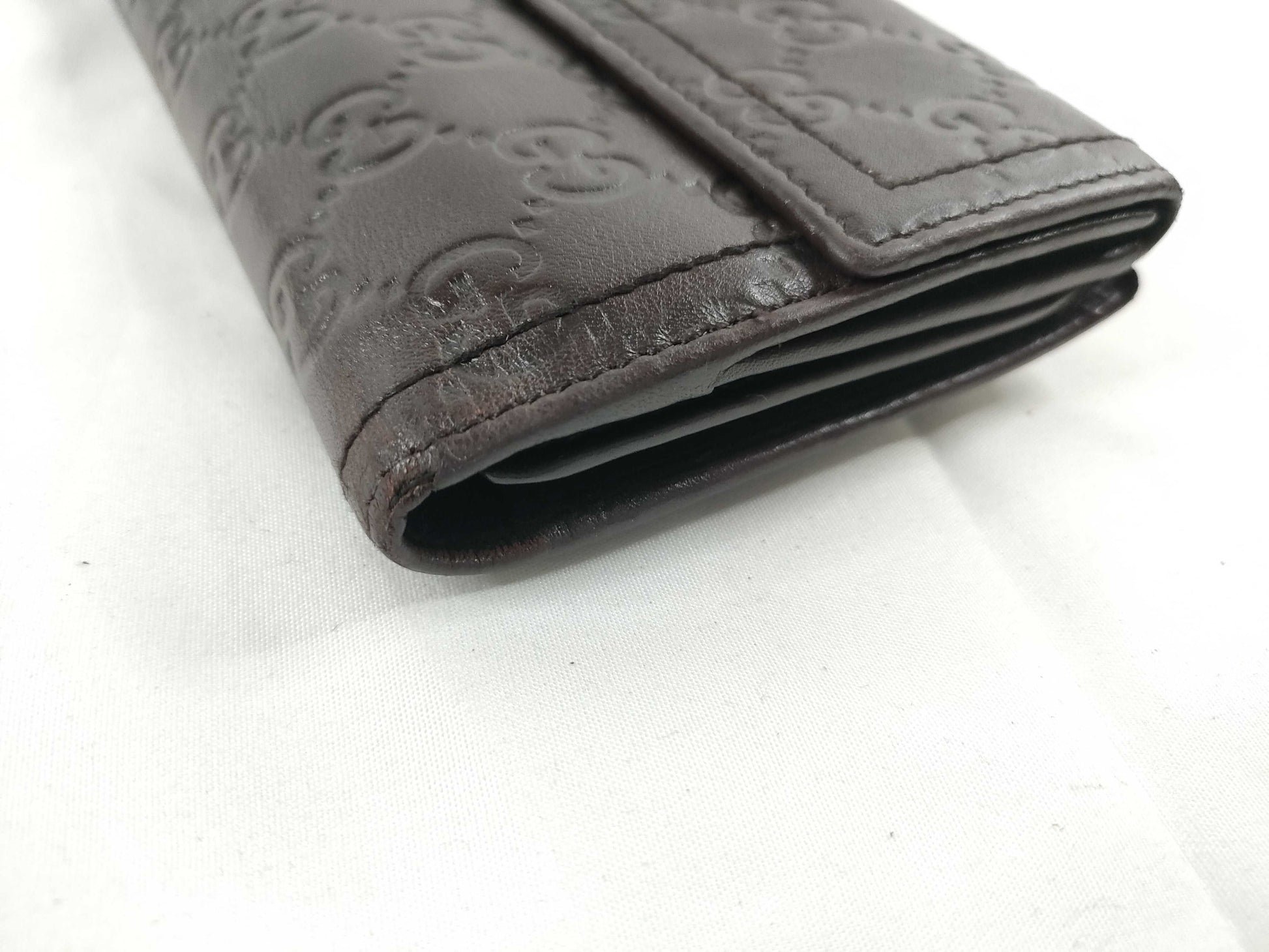 GUCCI Gucci Shima Gucci Shima Leather Long Wallet Brown Wallet