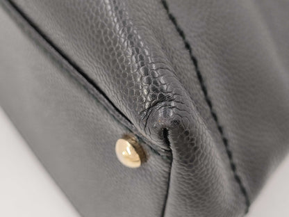 CHANEL Caviar Skin Wood Shoulder Bag