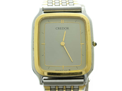 SEIKO CREDOR 9570-5180 6N0726 Quartz Grey Dial Women's Watch