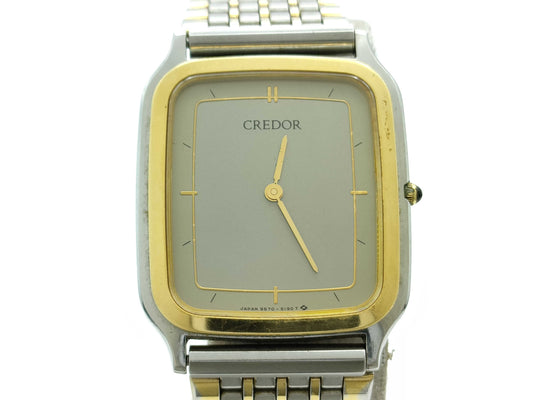 SEIKO CREDOR 9570-5180 6N0726 Quartz Grey Dial Women's Watch