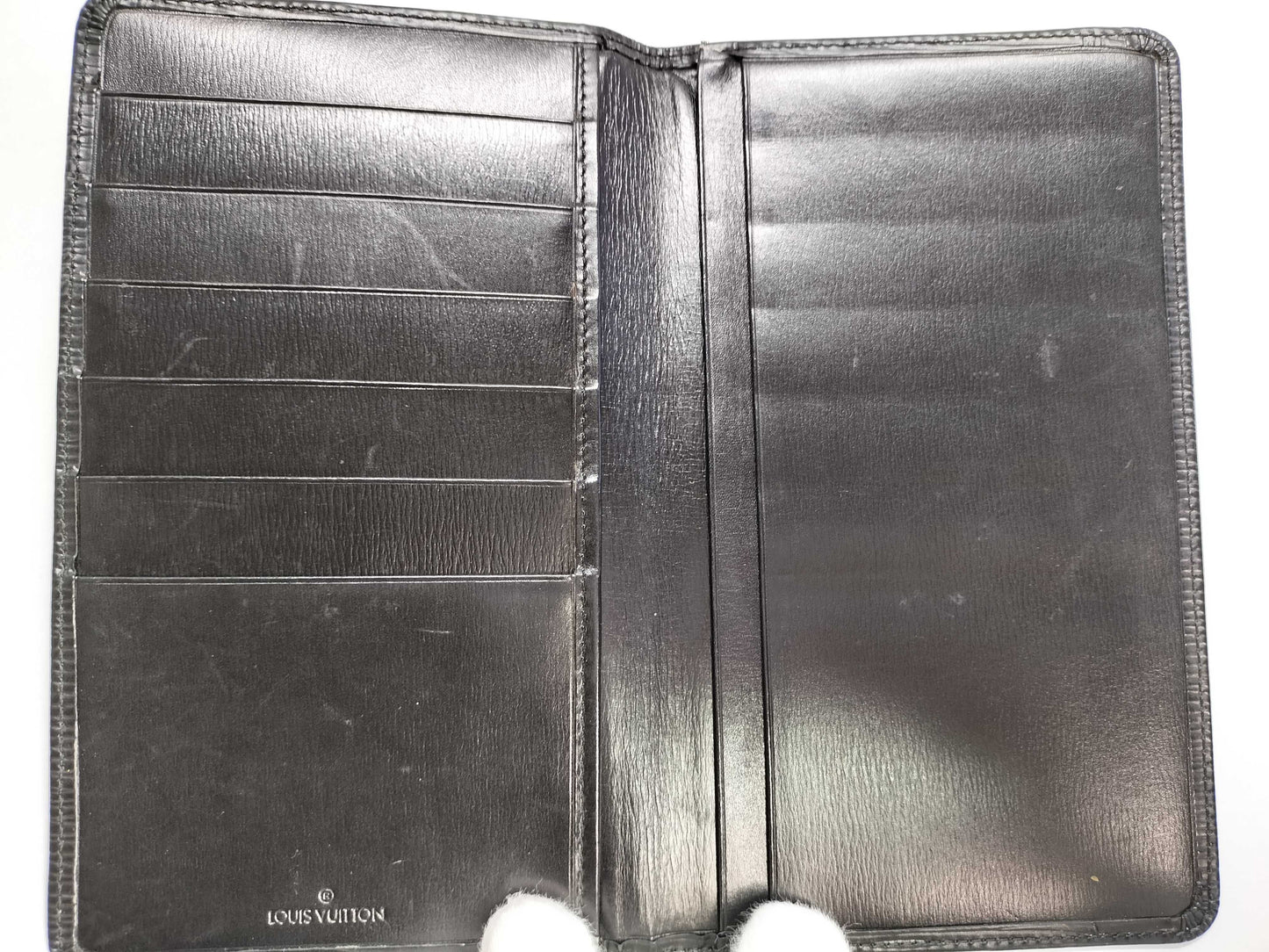 LOUIS VUITTON Epi LV Epi Long Wallet Black Wallet