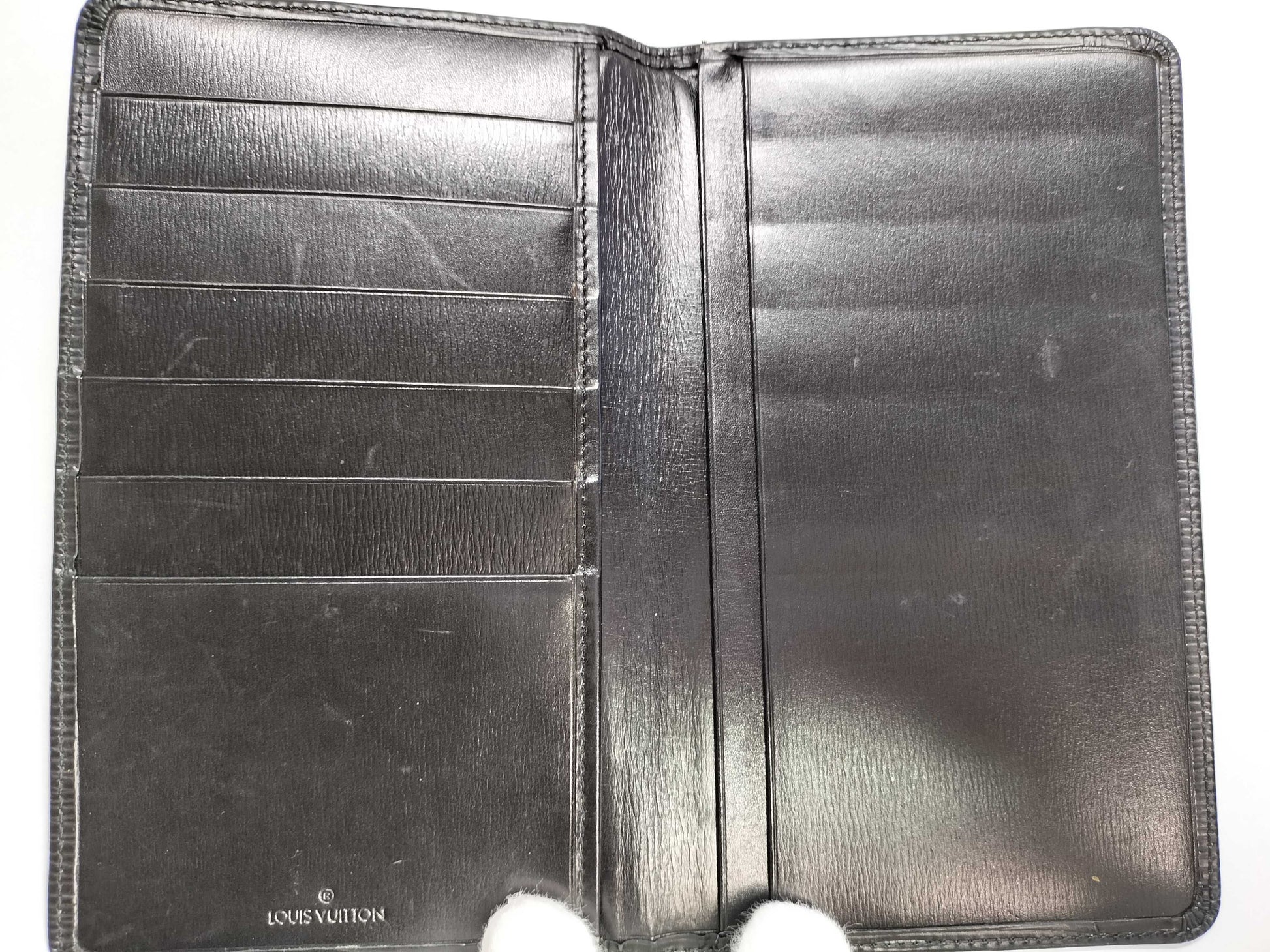 LOUIS VUITTON Epi LV Epi Long Wallet Black Wallet