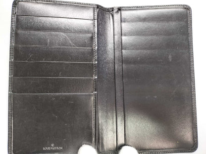 LOUIS VUITTON Epi LV Epi Long Wallet Black Wallet