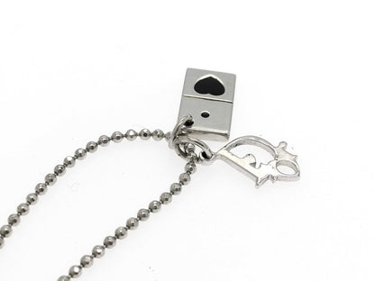 Dior Christian Dior Heart Playing Card Necklace Necklace