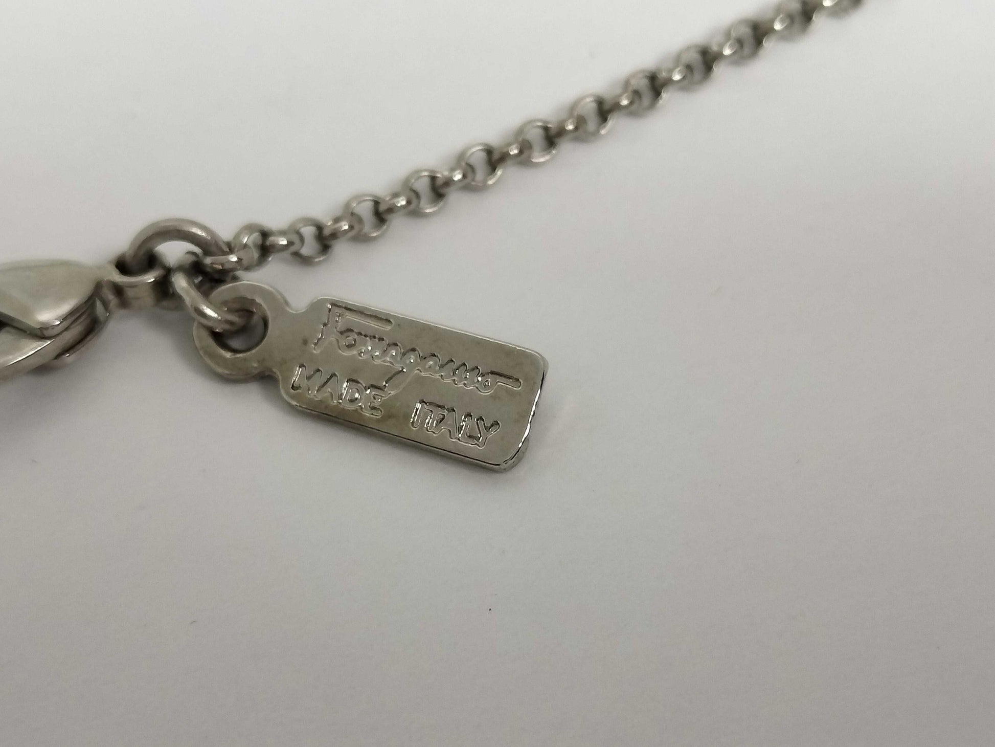 Salvatore Ferragamo Gancini Ferrgamo Rhinestone Necklace Necklace