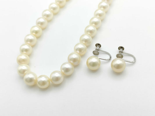Pearl Diameter approx. 6.3-6.6mm SV 33.1g / Pearl Diameter approx. 7.8mm Pt850 2.4g Necklace 