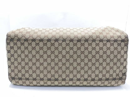GUCCI GG Canvas Gucci Boston GG Pattern Sherry Line Boston Bag
