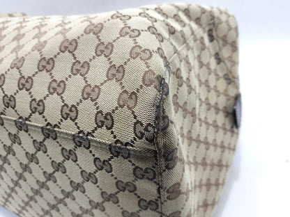 GUCCI GG Canvas Gucci Boston GG Pattern Sherry Line Boston Bag