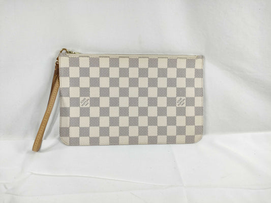 LOUIS VUITTON Damier Azure Louis Vuitton Neverful Pouch Only Pouch