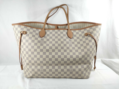 LOUIS VUITTON Damier Azure Louis Vuitton Neverful Azure Shoulder Bag