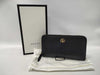 GUCCI GUCCI Double G Zip Around Leather Long Wallet
